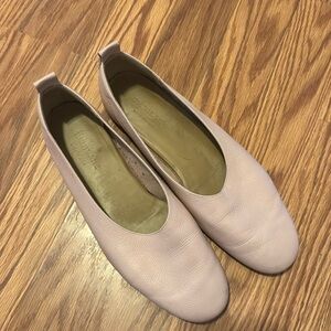 Pale Pink Everlane flats (the day glove)
